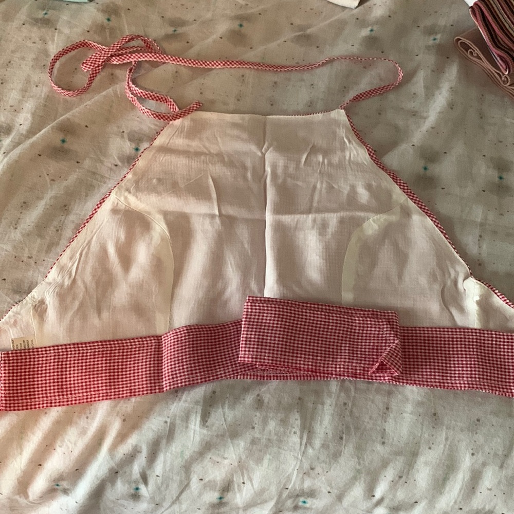 One way tie up plaid top